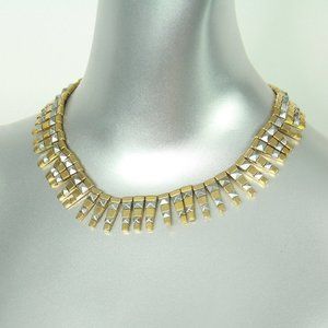 Gold and Silver Statement Necklace